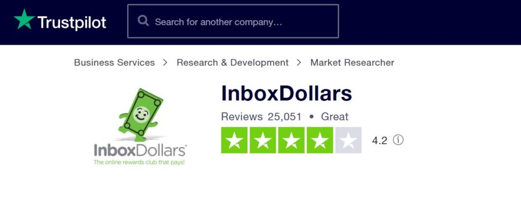 trustpilot inboxdollars survey review